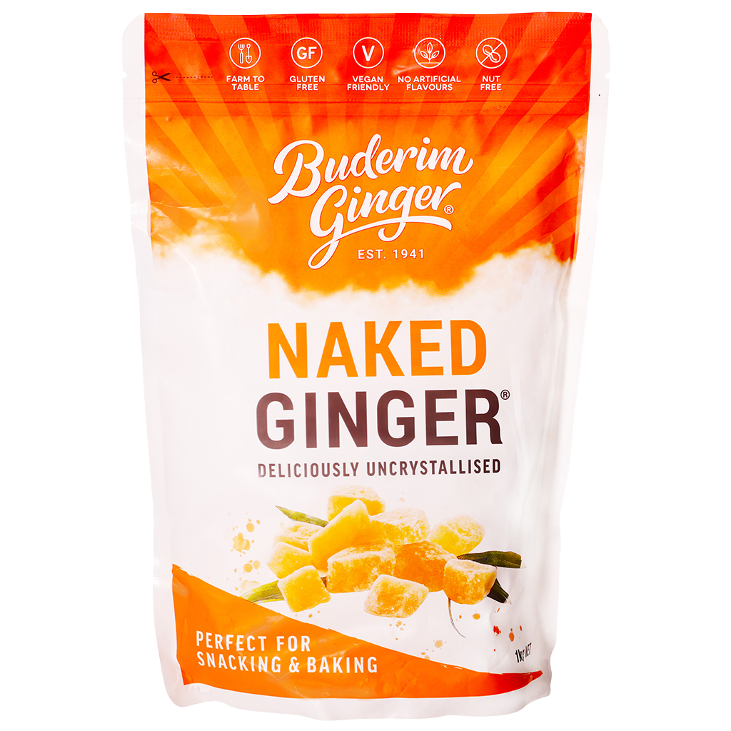 Naked Ginger 1kg Buderim Ginger Shop